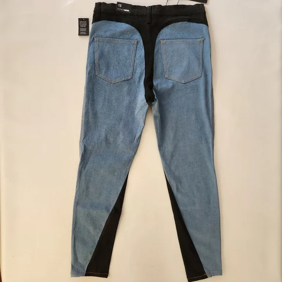 Stylish Blue and Black Women's Jeans - Picture 2 of 16